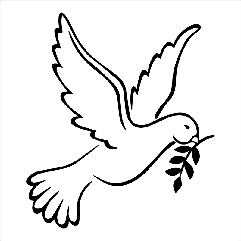 

S51139 Various Sizes/Colors Car Stickers Vinyl Decal Dove Motorcycle Decorative Accessories Waterproof
