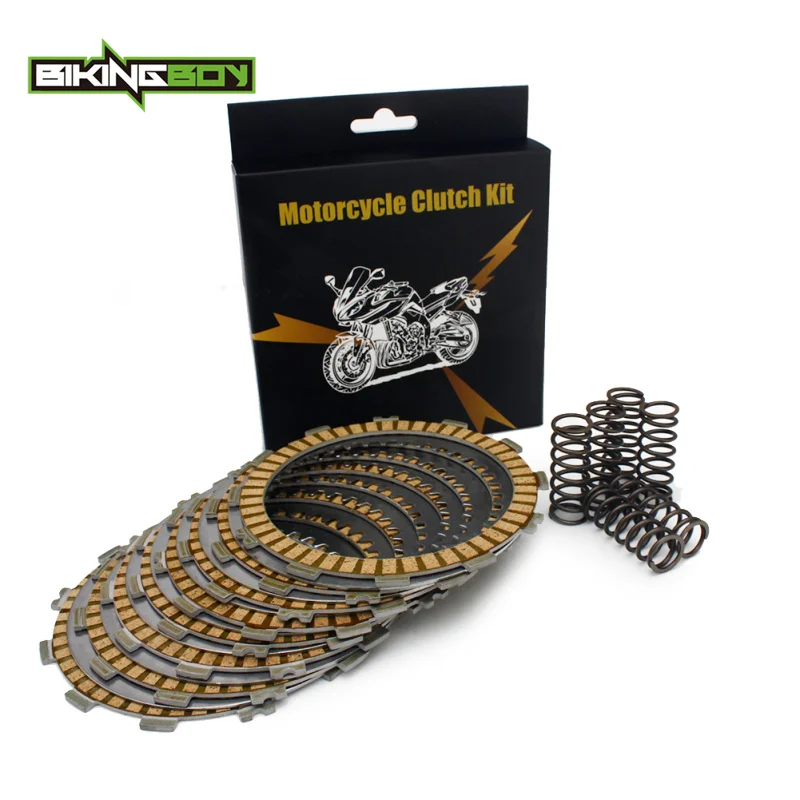 BIKINGBOY DRZ DR-Z 400 00-17 16 KAWASAKI KLX 400 03 04 8 дисковая фрикционная Муфта+ 7 Сталь сепаратор пластины+ 6 тяжёлый мощный пружины