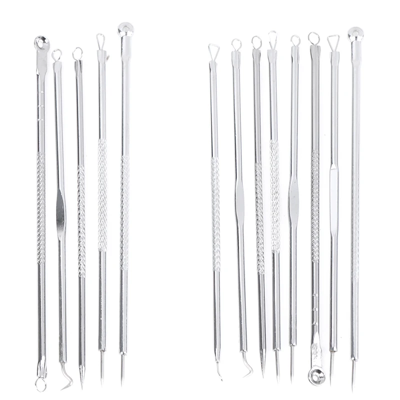 

Stainless Steel Blackhead Comedone Acne Blemish Extractor Remover Face Skin Care Pore Cleaner Needles Remove Tools
