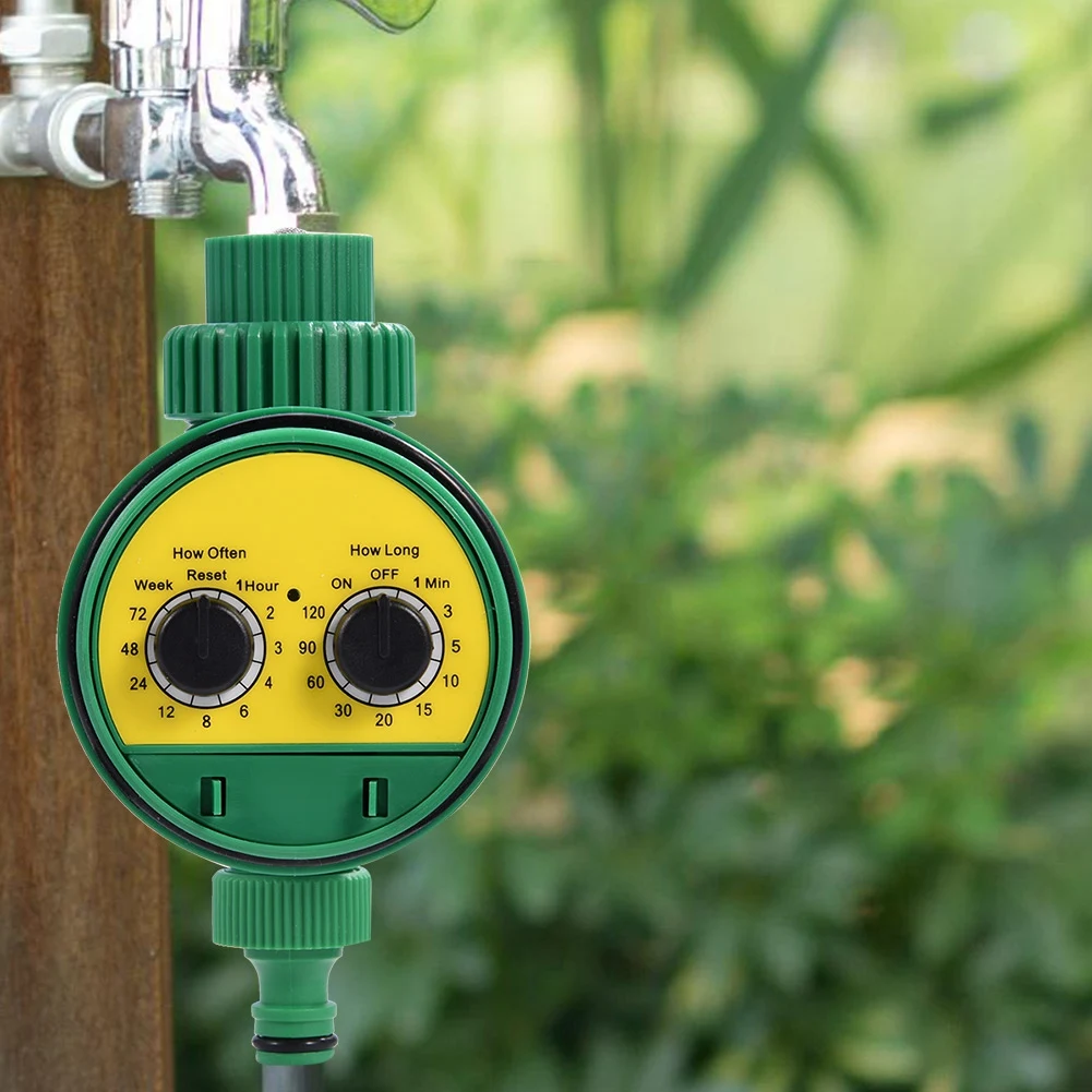 Analogue Two Dial Plastic Water Timer Valves Multi-function Garden Automatic Electronic Watering Faucet Irrigation Controller |