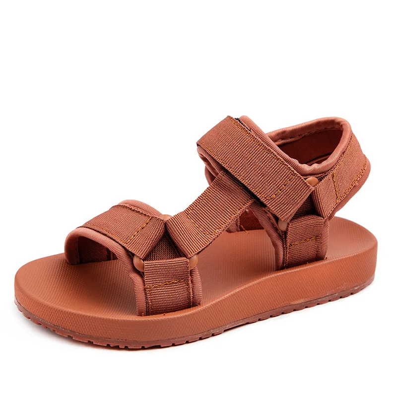 

2021 Summer New Children's Shoes Boys Casual Wild Beach Shoes Girls Ribbon Fashion Simple Open Toe Sandals