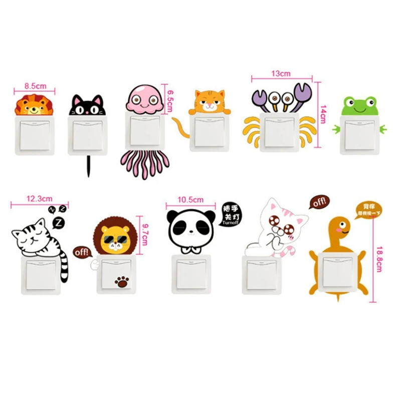 1 лист 11 видов стилей одежда с изображением милых животных светильник