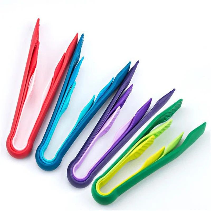 

3Pcs Plastic PP Cake Food Tong Kitchen Tongs Serving Cooking Tongs for Barbecue Cooking Salad Grilling Frying Kitchen Tool L/M/S