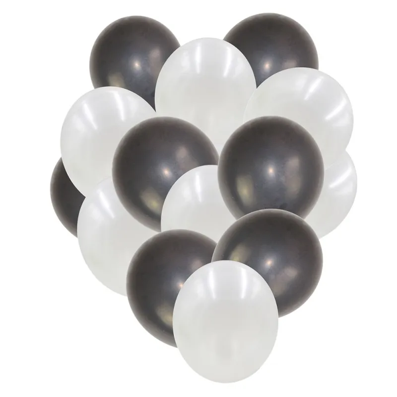 Золотые круглые прозрачные черные вечерние ные шары 12 дюймов 15 шт./30 шт.|Воздушные