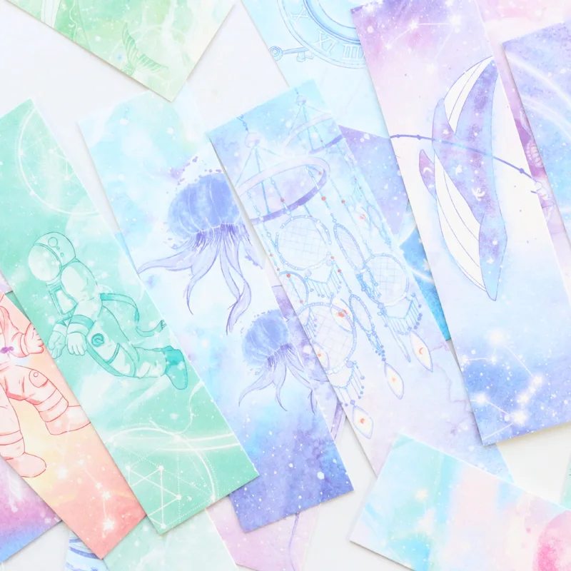 Domikee милый креативный мультяшный Небесный узор школьный детский набор бумажных