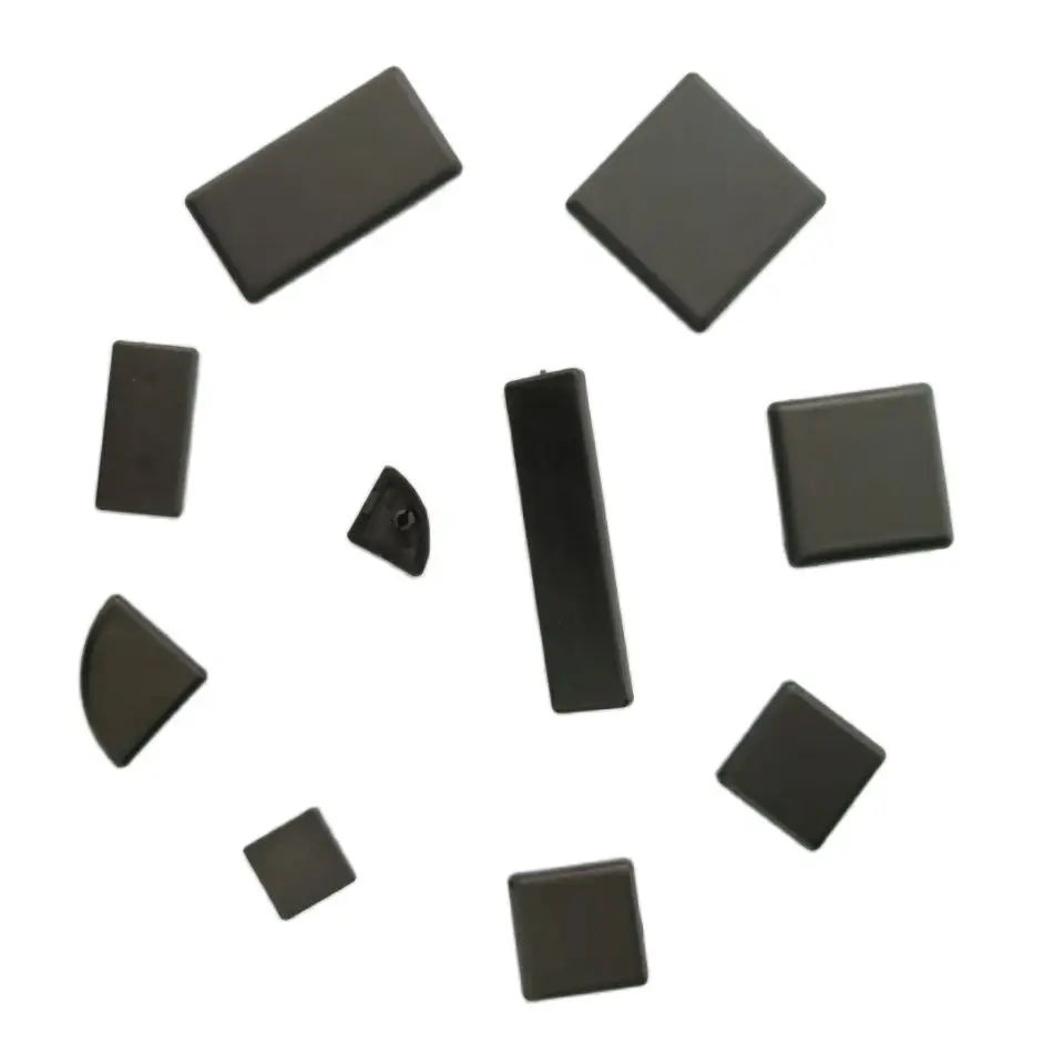Черная нейлоновая алюминиевая профильная крышка 10 шт. пластина для