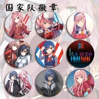 anime collection ditf national team aircraft war animation peripheral darling in the franxx brooch pendant costumes badge