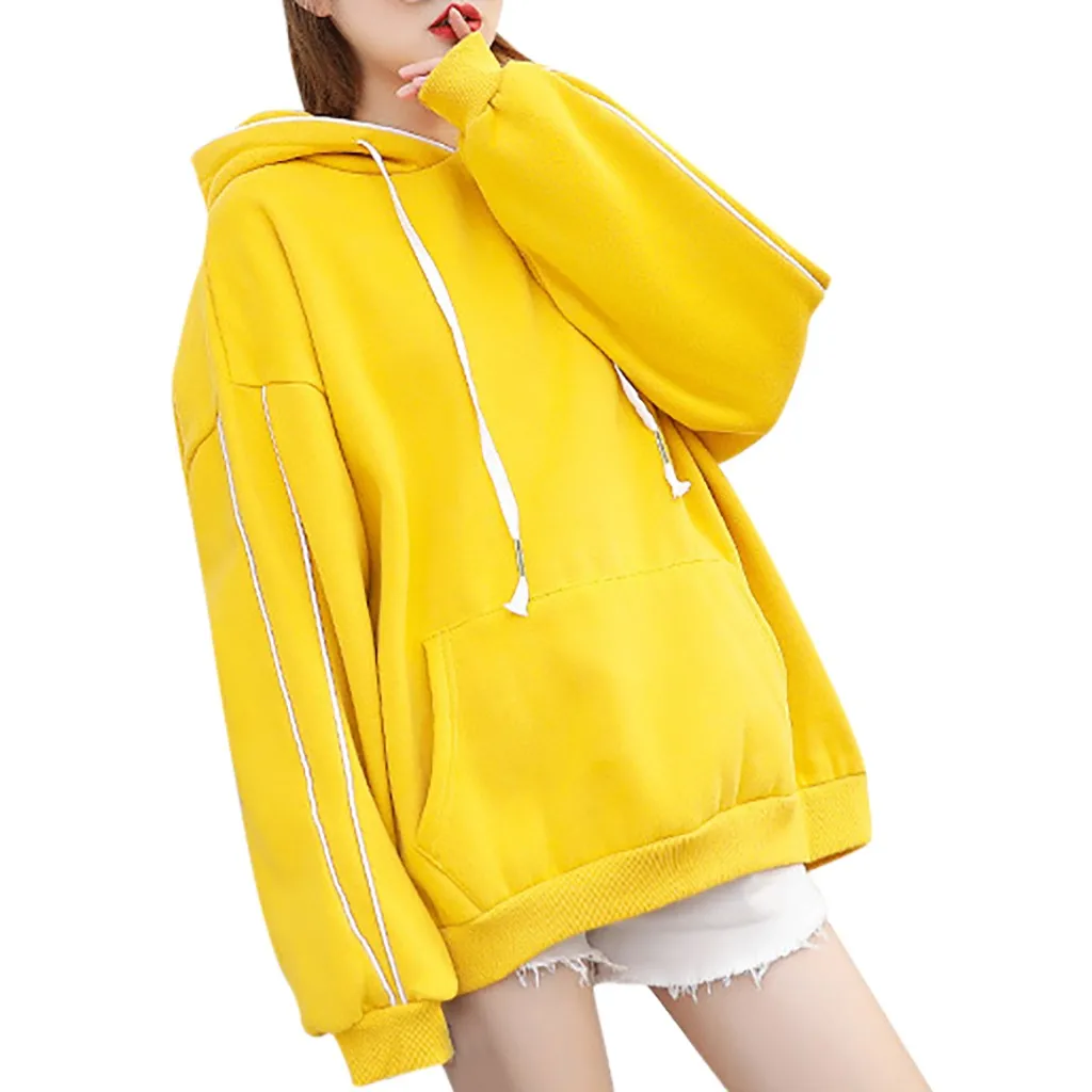 Женский Однотонный свитер SAGACE осенне зимний свободного кроя с завязками на