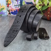 luxury desiger belt carving leather mens belt without buckle ceinture leather belt men without buckles waist belt sp14