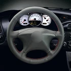 Черная искусственная кожа Чехол рулевого колеса автомобиля для Citroen Xsara Picasso 2001-2010 Berlingo 2003-2008 C5 2001-2006