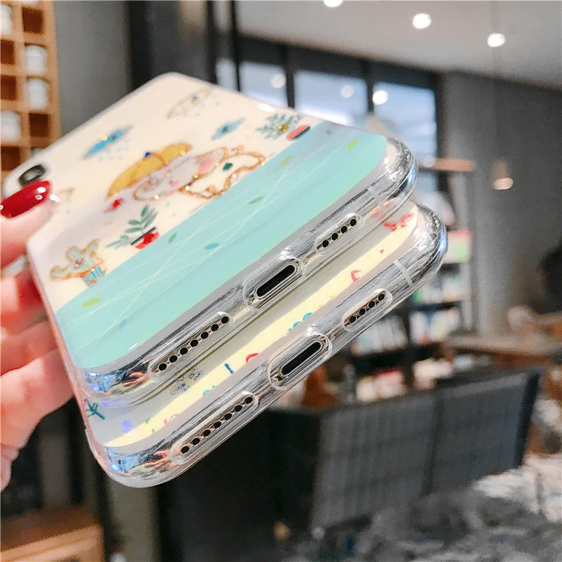 Милые голубые легкие мягкие чехлы со слоном для huawei P30Lite P20 mate 20 Pro Honor V20 20Pro 20i 9X Pro Nova 3 3i 4 5 5i задняя крышка