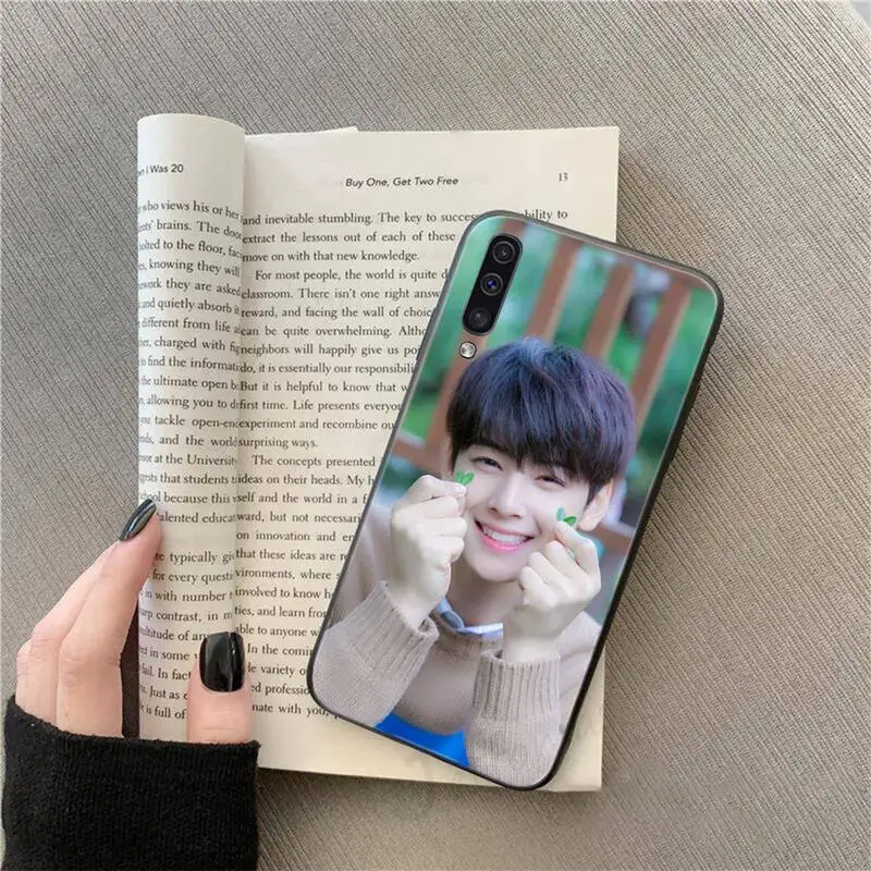 

Korean actor Cha Eun Woo Phone Case For Samsung galaxy A S note 10 7 8 9 20 30 31 40 50 51 70 71 21 s ultra plus