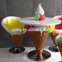 custom made ice cream table and chairs sets fiberglass ice cream furniture gelato shop decoration