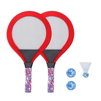 1 set kids tennis racket beach racquet set with balls indoors and outdoors sports toys for children kids red