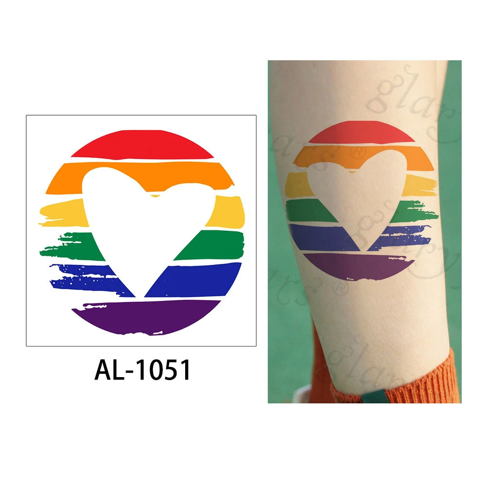 AL-1051 Glaryyears 1 лист 10*10 см футбол для временного макияжа тату-стикер поддельные тату флеш-тату водонепроницаемый маленький боди-арт для мужчин и женщин - Цвет: AL-1051