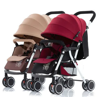 

Twin Baby Trolley Can Be Split Double Twins Baby Stroller 2 In 1 Umbrella Multiple Stroller Can Sit Flat Lying Baby Travel Pram