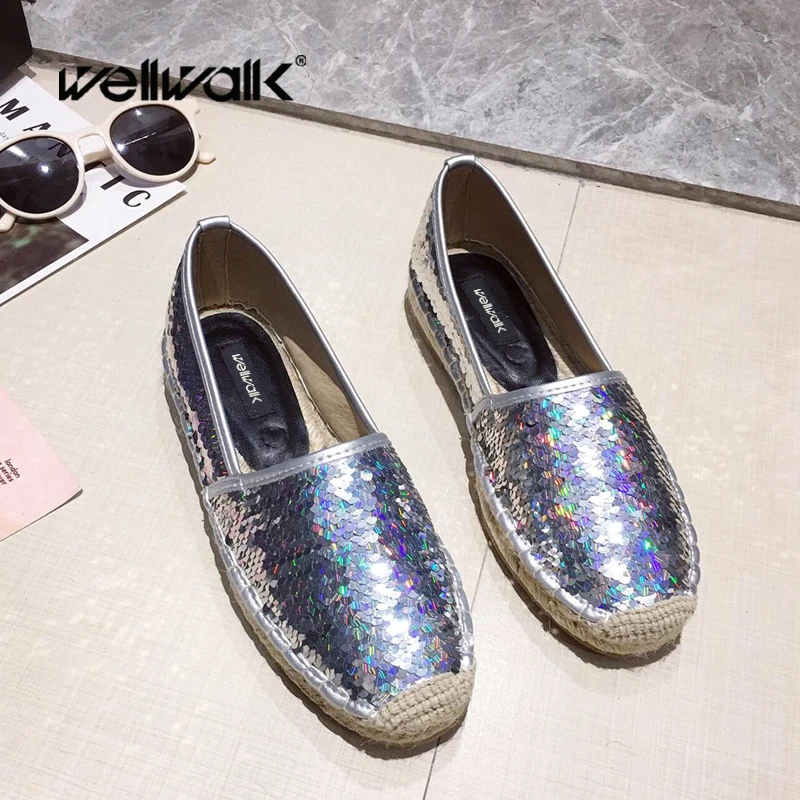 Женские эспадрильи обувь из пеньковой ткани слипоны на плоской подошве дышащая с