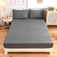 dimi elastic band bed sheet bedroom need order pillowcases polyester solid clour bed fitted sheet mattress cover four corners