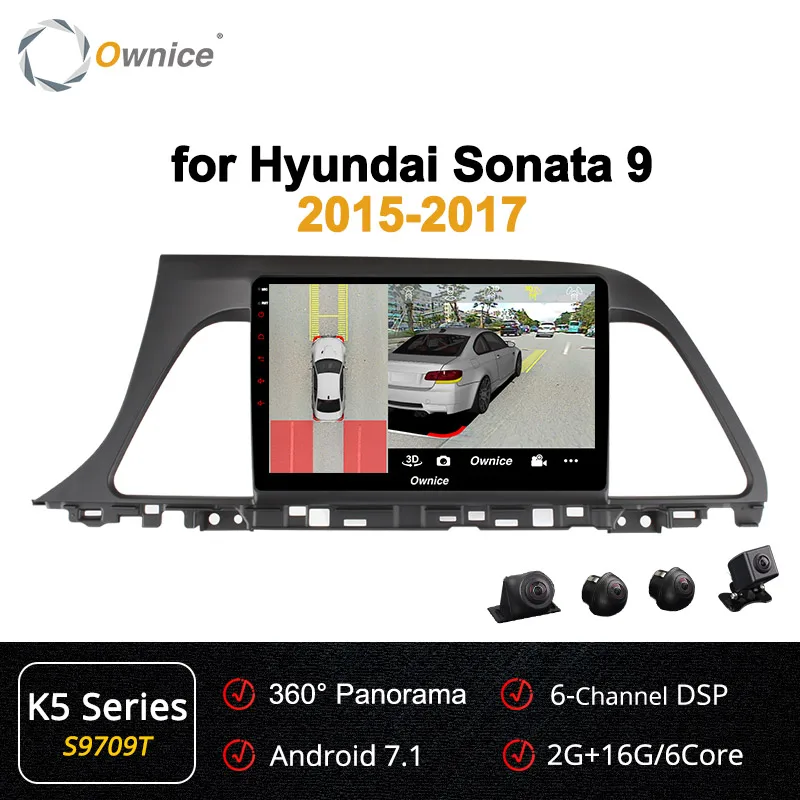 S9709 K5 Ownice Восьмиядерный Android 9,0 автомобильный dvd-плеер для hyundai Sonata Gen 9 LF k3 k5 k6 головное устройство 360 Panorama SPDIF - Цвет: S9709 K5