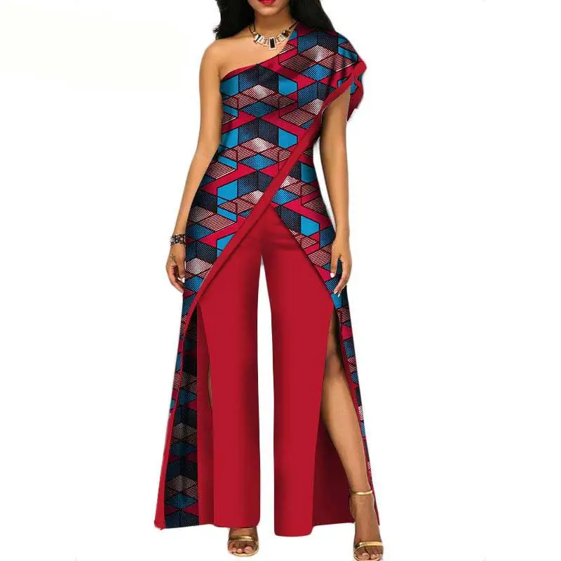 African Clothes For Women Traditional 2 Piece Set Fashion Dashiki Ankara Long Top & Pants Suit Africa Ladies Outfit Plus Size