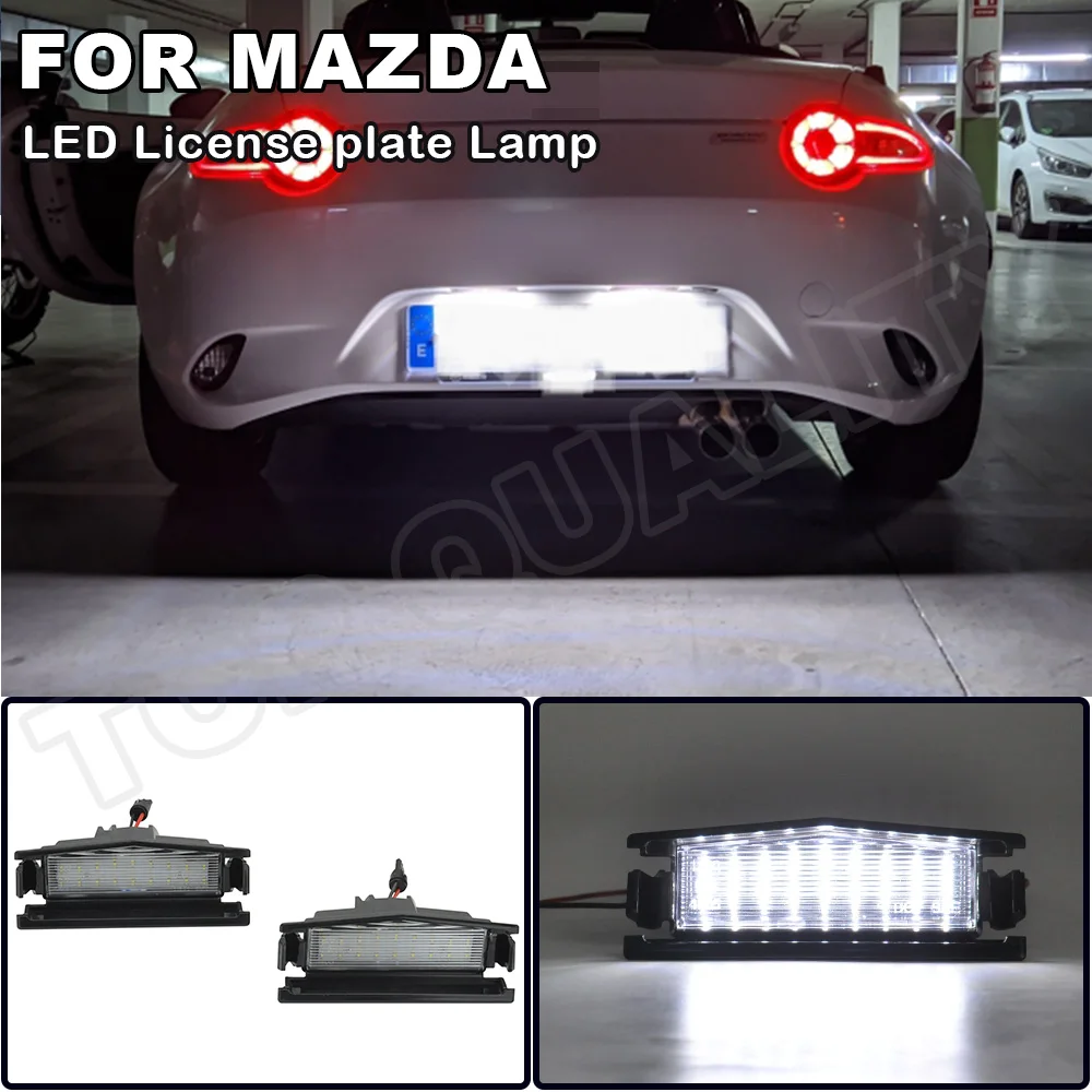 

For Mazda Mx-5 nd (Miata) 2016- Mazda 2 2016- High Power LED Car Rear License Plate Light Number Plate Lamp