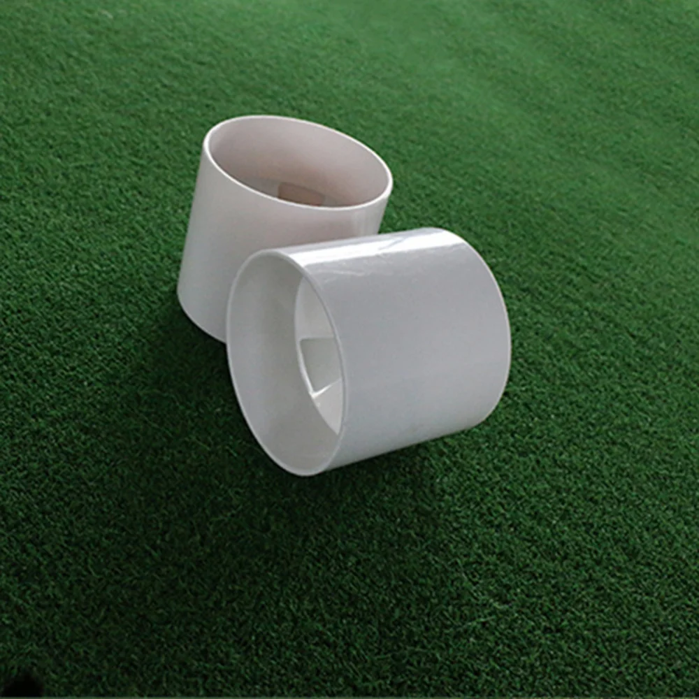 

2 Pcs Practice Putting Cup Home Backyard Training Accessory (White)