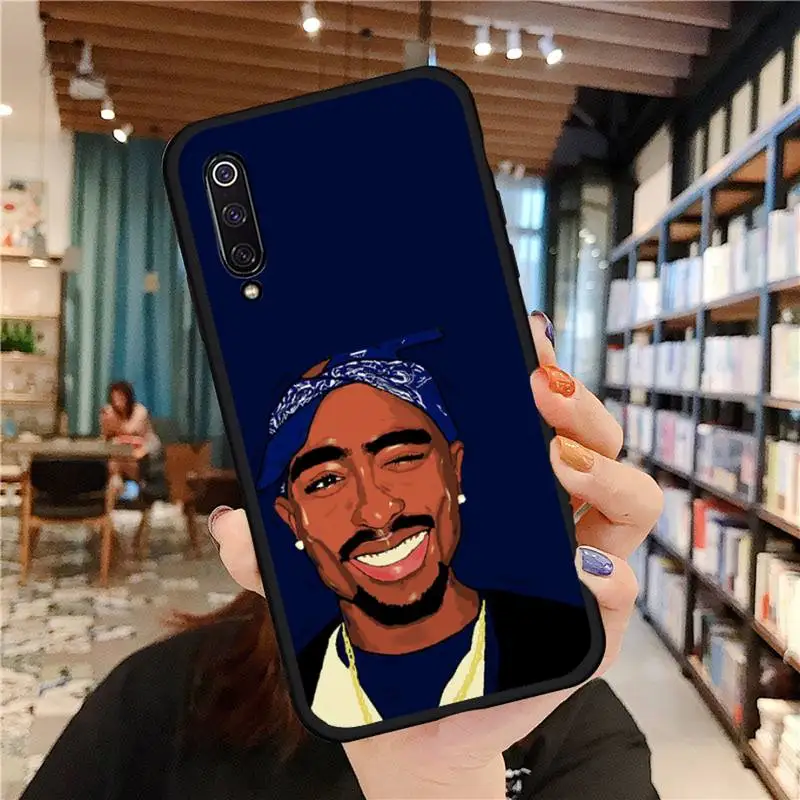 

Rapper 2pac Phone Case For Xiaomi Redmi 7 8 9t 6 9se k20 mi8 max3 lite 9 note 9s 10 pro