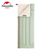 naturehike single spliced cotton sleeping bag portable envelope machine washable for camping outdoor hiking traveling nh20msd05