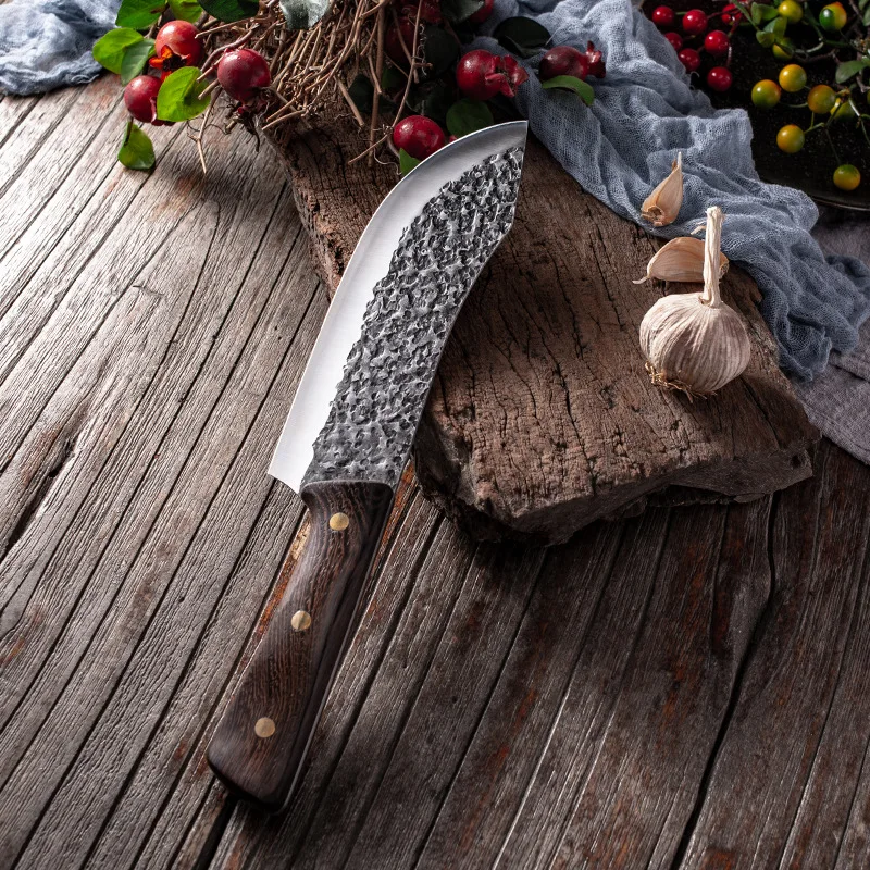 7 &quotшеф повар Ножи ручной кованые измельчитель костей китайский Кухня 5CR15 с