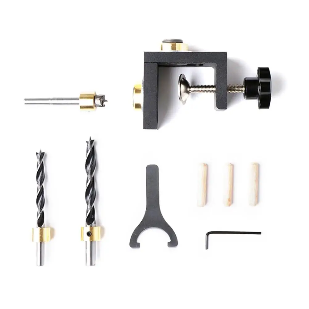 Дырокол 3 в 1 для деревообработки локатор дюбель из круглой древесины 08350