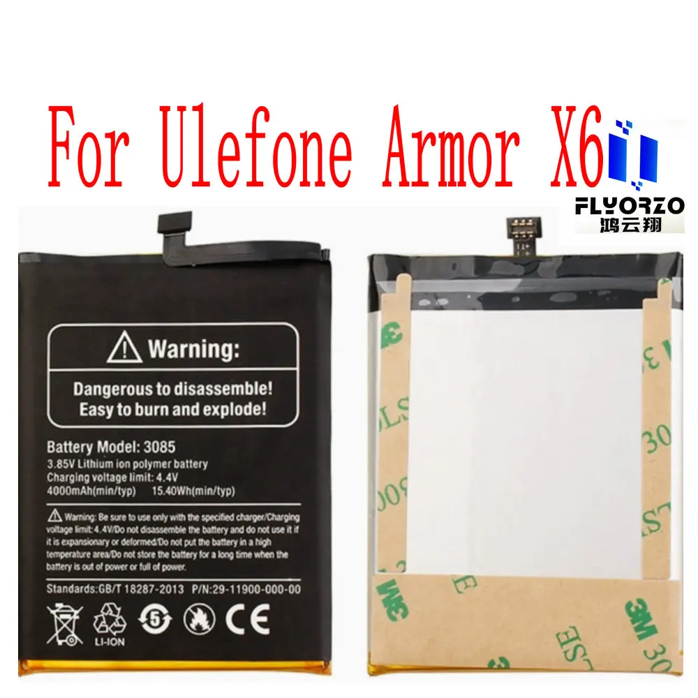 

Brand New Original 4000mAh U3085 Battery For Ulefone Armor X6 Mobile Phone