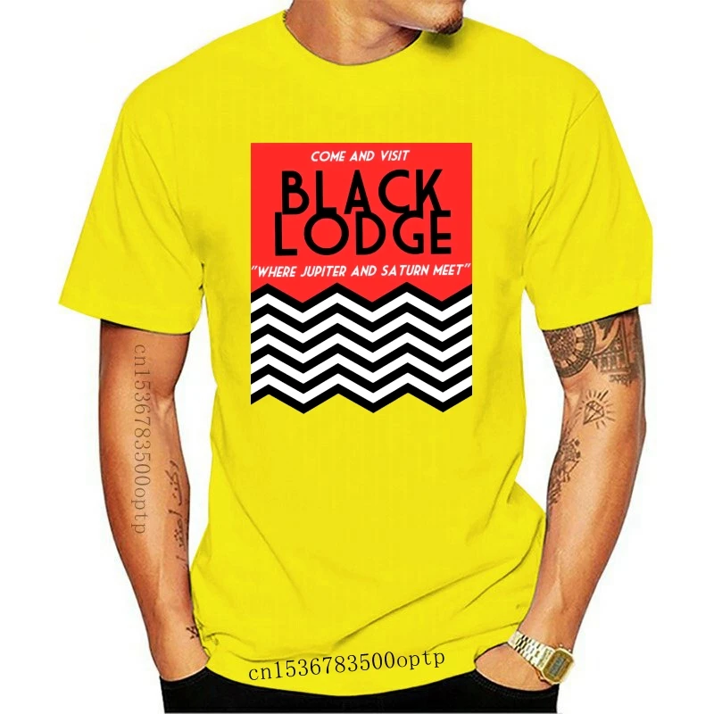 

New Inspired By Twin Peaks T Shirt - Black Lodge Poster Cult Tv T Shirt Digital Printed Tee Shirt