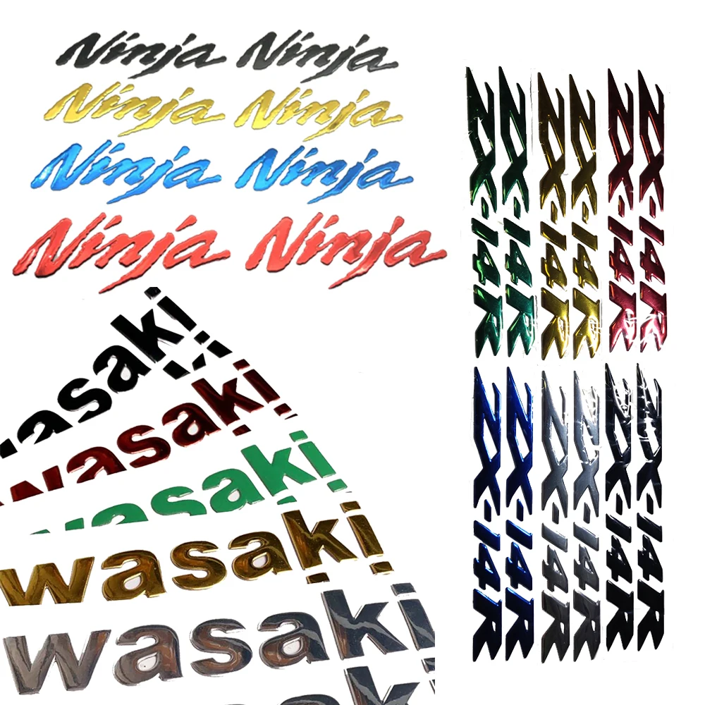 Мотоциклетный 1 комплект 3D эмблема значок наклейка Танк ниндзя для Kawasaki Ninja ZX14R ZX