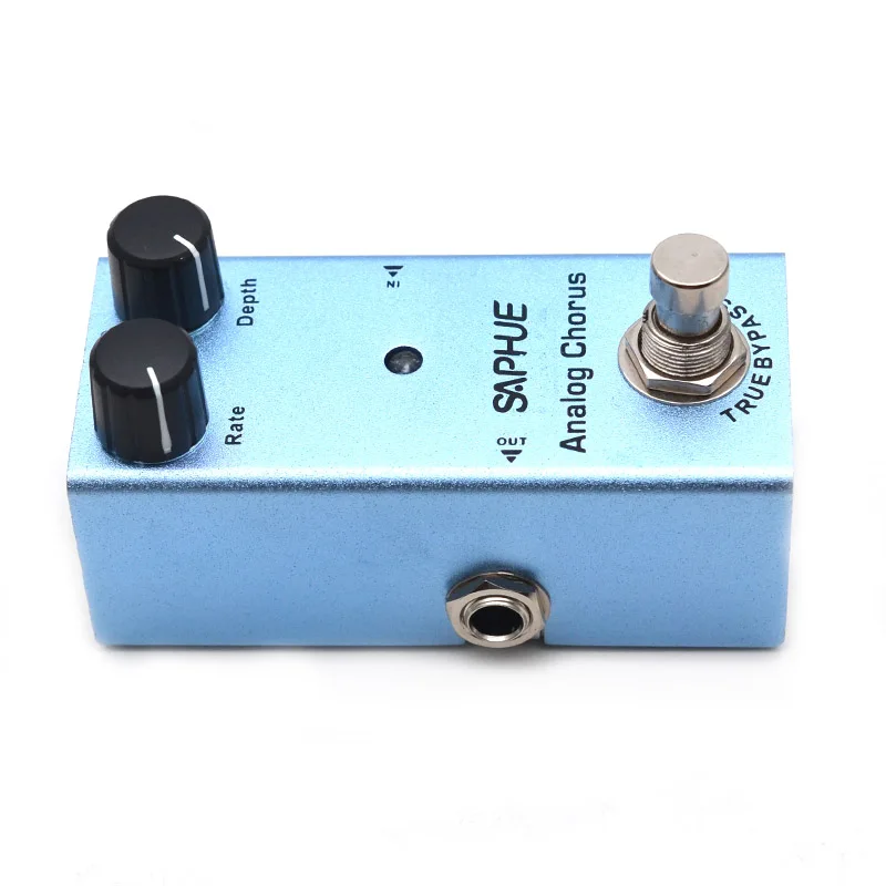 saphue elektrische gitarre analog chorus pedal ratetiefe knob wirkung pedal mini einzigen typ dc 9v true bypass free global shipping
