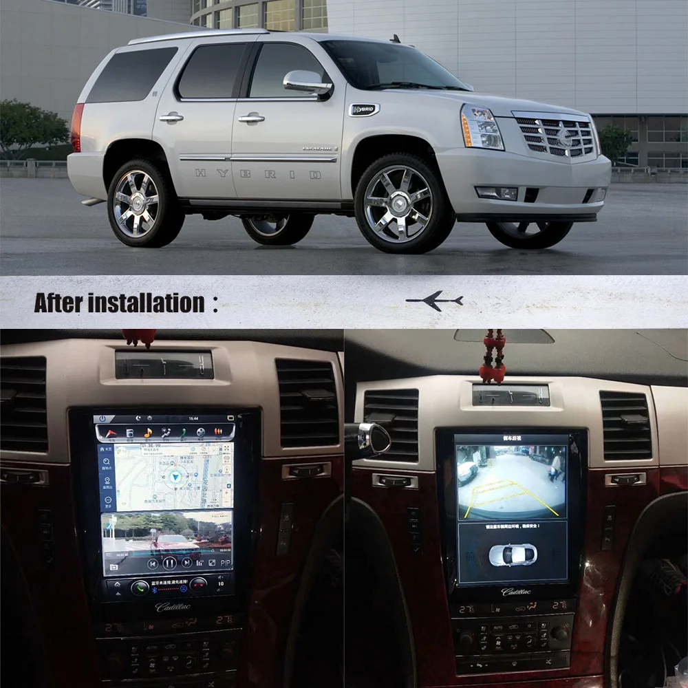 Автомобильный мультимедийный плеер для Cadillac Escalade 2007 2012 Android px6 tesla Screen Stereo Audio radio GPS