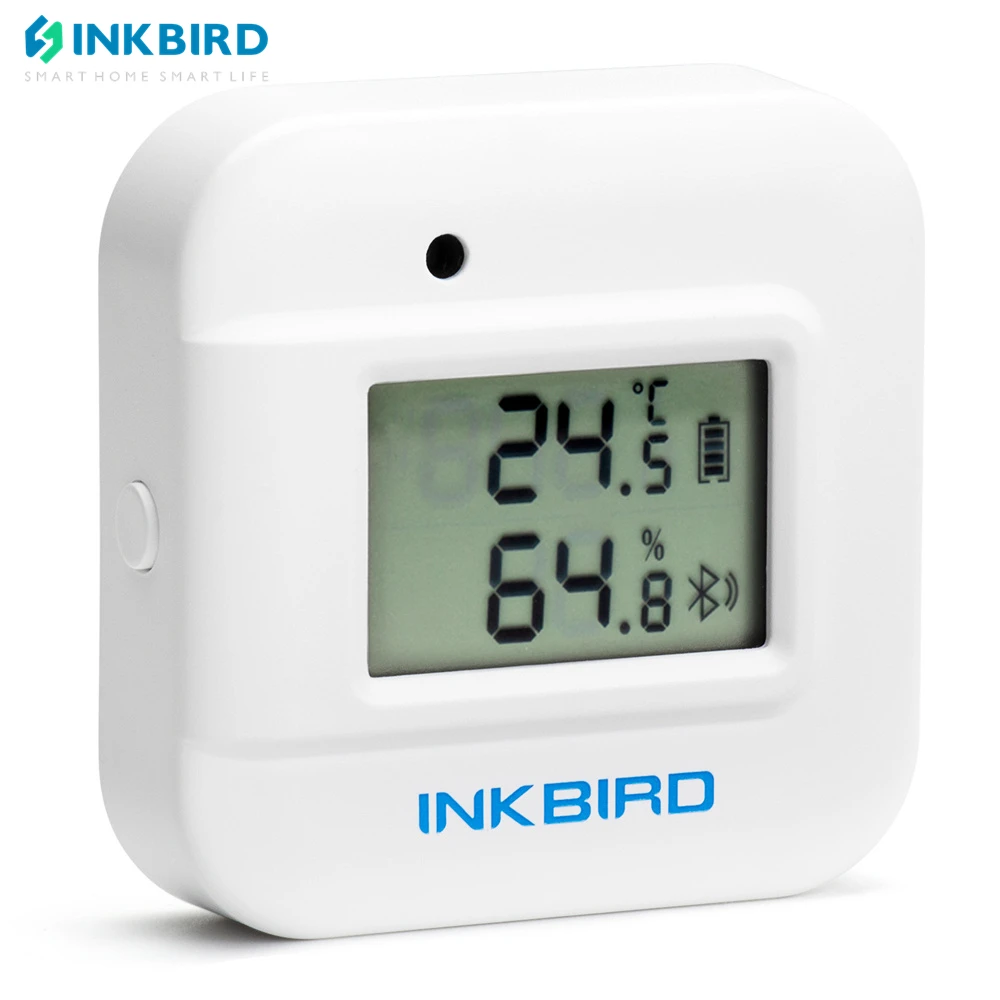 

Inkbird Thermometer&Hygrometer IBS-TH2 Plus Smart Sensor Data Logger With External Probe Magnet For Greenhouse Humidor Cellar