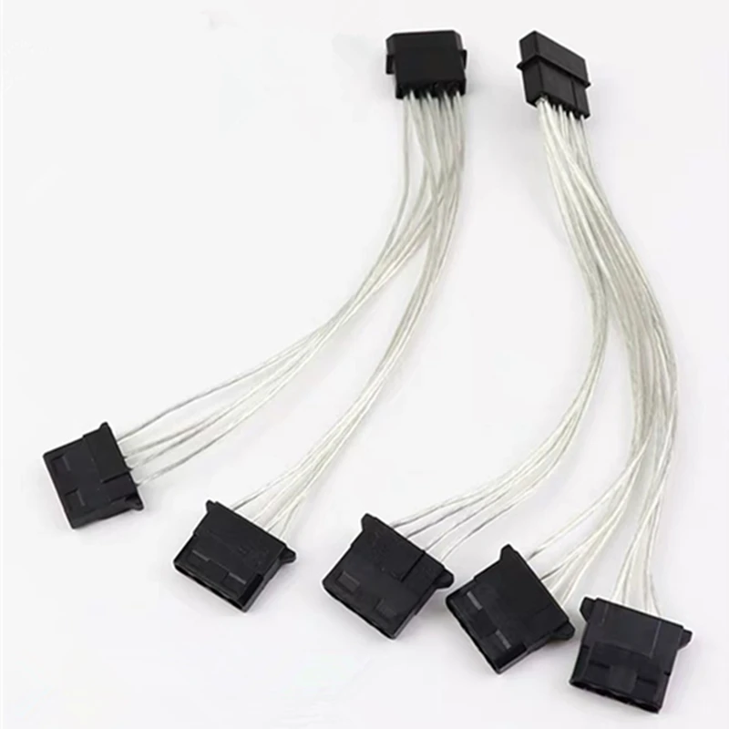 4-контактный штекер 4-портовый двойной 2X гнездовой разветвитель от 1 до 2 Y