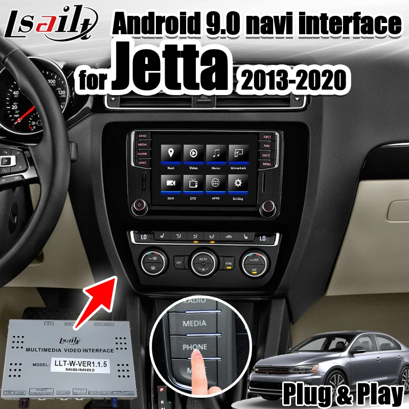 Lsailt Android 9 0 carplay и мультимедийный видеоинтерфейс для MIB MIB2 с поддержкой waze youtube google