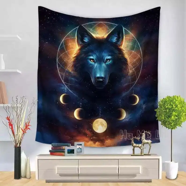 

Настенный Гобелен Spirit Animal Wolf Moon