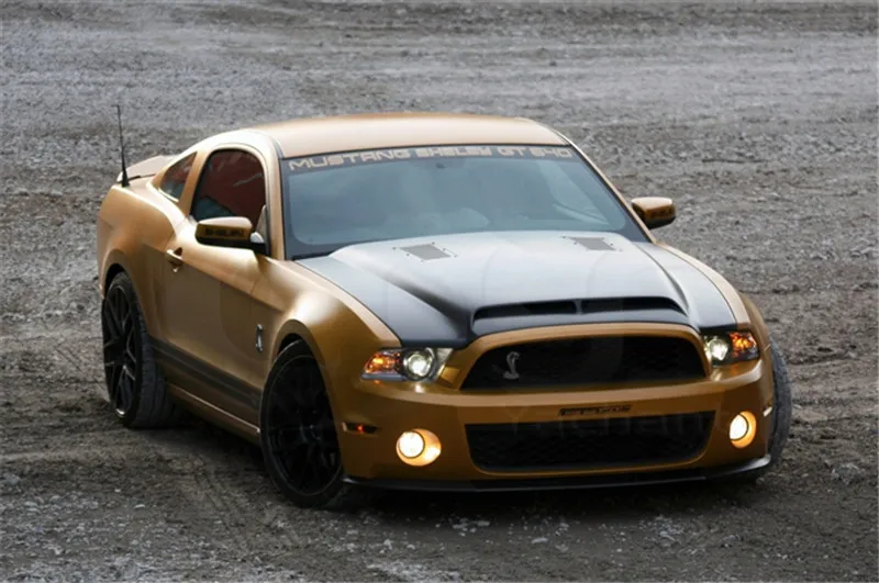 Капот из углеродного волокна для стайлинга автомобиля подходит 10 14 Mustang Shelby GT500 GT