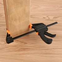 4 inch spreader gadget tool wood working work bar clamp quick ratchet release speed squeeze clip diy hand f shape tool