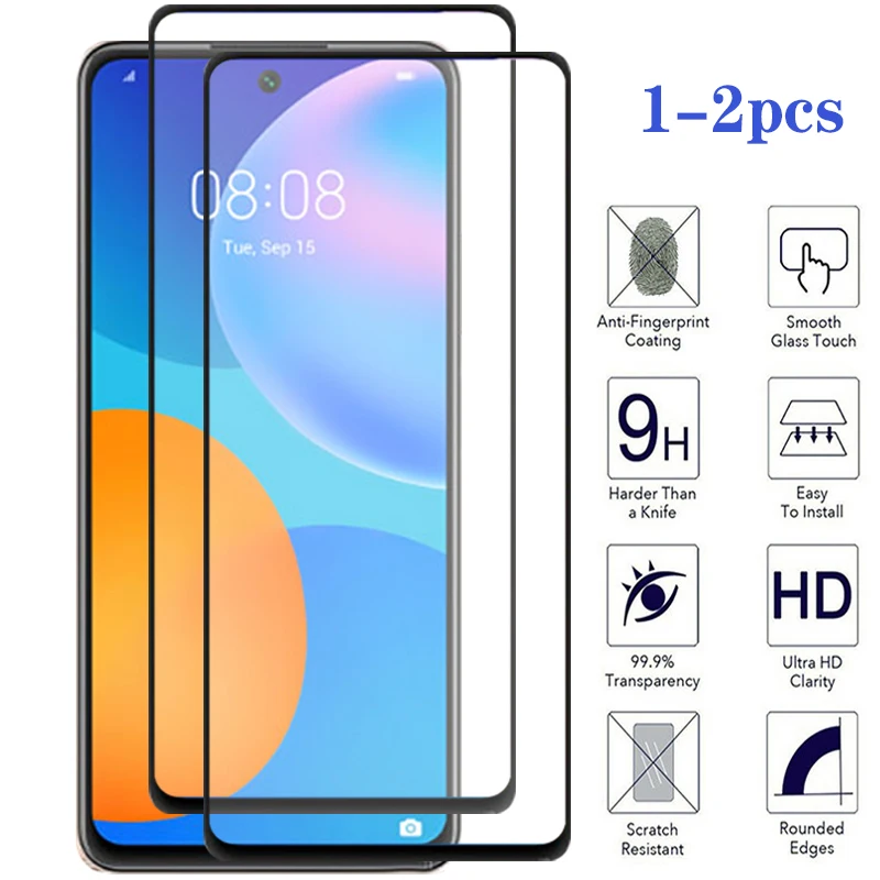 1 2 шт Защитное стекло для huawei p smart 2021 защитное hauwei huavei psmart smartp закаленное Передняя