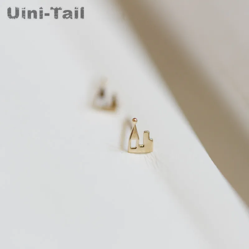 Uini-Tail новинка Стерлинговое Серебро 925 пробы милый маленький домик замок