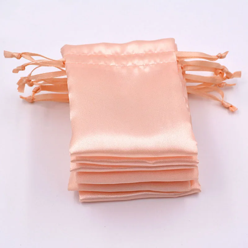 50 шт. шёлковые мешочки для ювелирных изделий цвета шампанского | Дом и сад