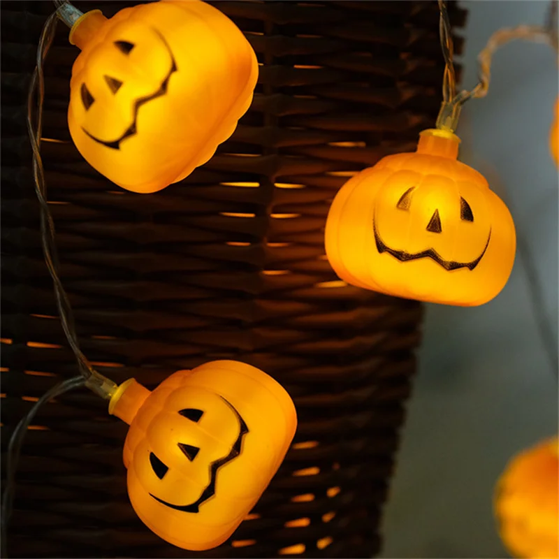 

LED Lantern Halloween Holiday Party Lights String Manual DIY Pumpkin Light String Ins Style Halloween Decoration Light String