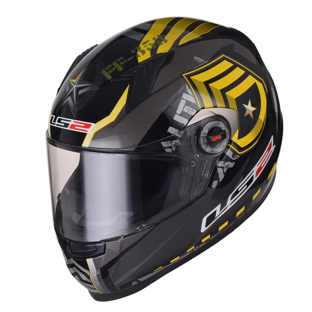 LS2 Ветеран полный лицо мото гоночный мотоциклетный шлем велосипед Краш Мотор Kask