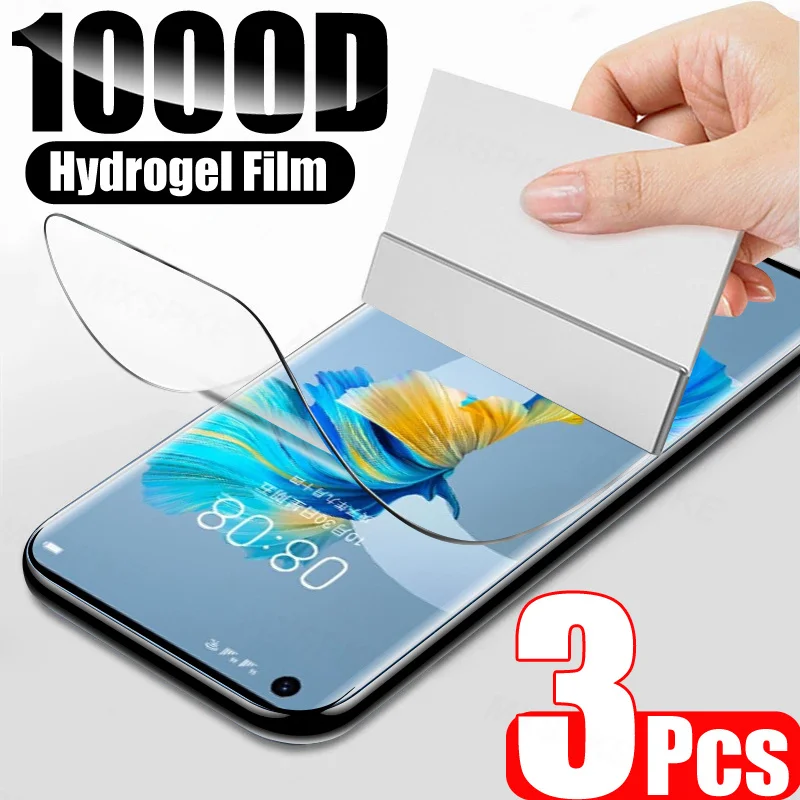 Гидрогелевая пленка для Huawei Mate 40 30 20 10 Pro Lite 20X защитная P40 P30 E с полным покрытием 3