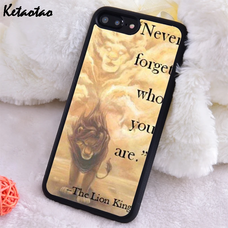 Силиконовый чехол для телефона Ketaotao с симбой и надписью Король Лев iPhone 6S 7 8 Plus 5S X XS