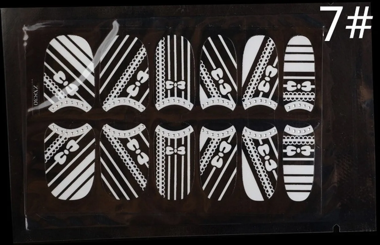 1 шт. стикер для дизайна ногтей белый цветок Кокосовое Дерево Бабочка узор в