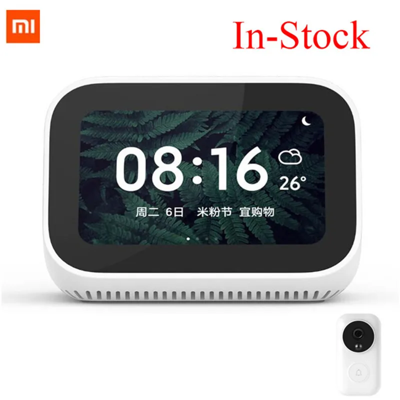 Xiaomi Mi AI видео дверной звонок сенсорный экран Bluetooth 5 0 динамик светодиодный